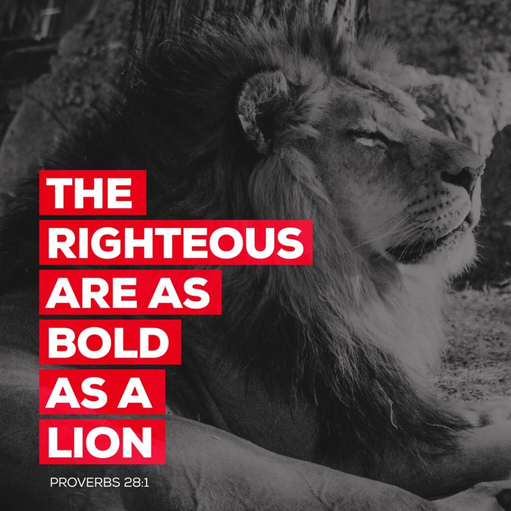 Day 28 - The Lion’s Boldness